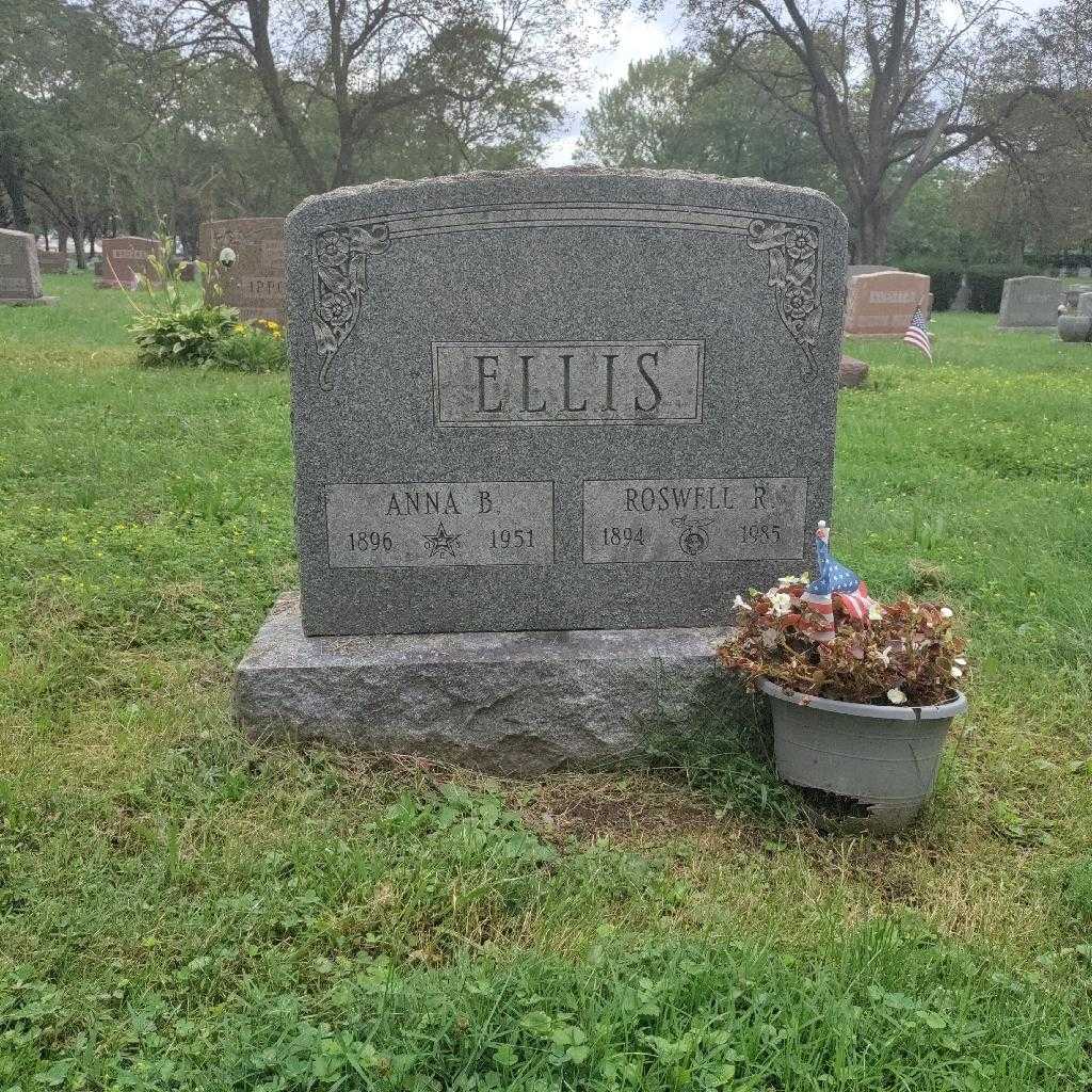 Anna B. Ellis's grave. Photo 3