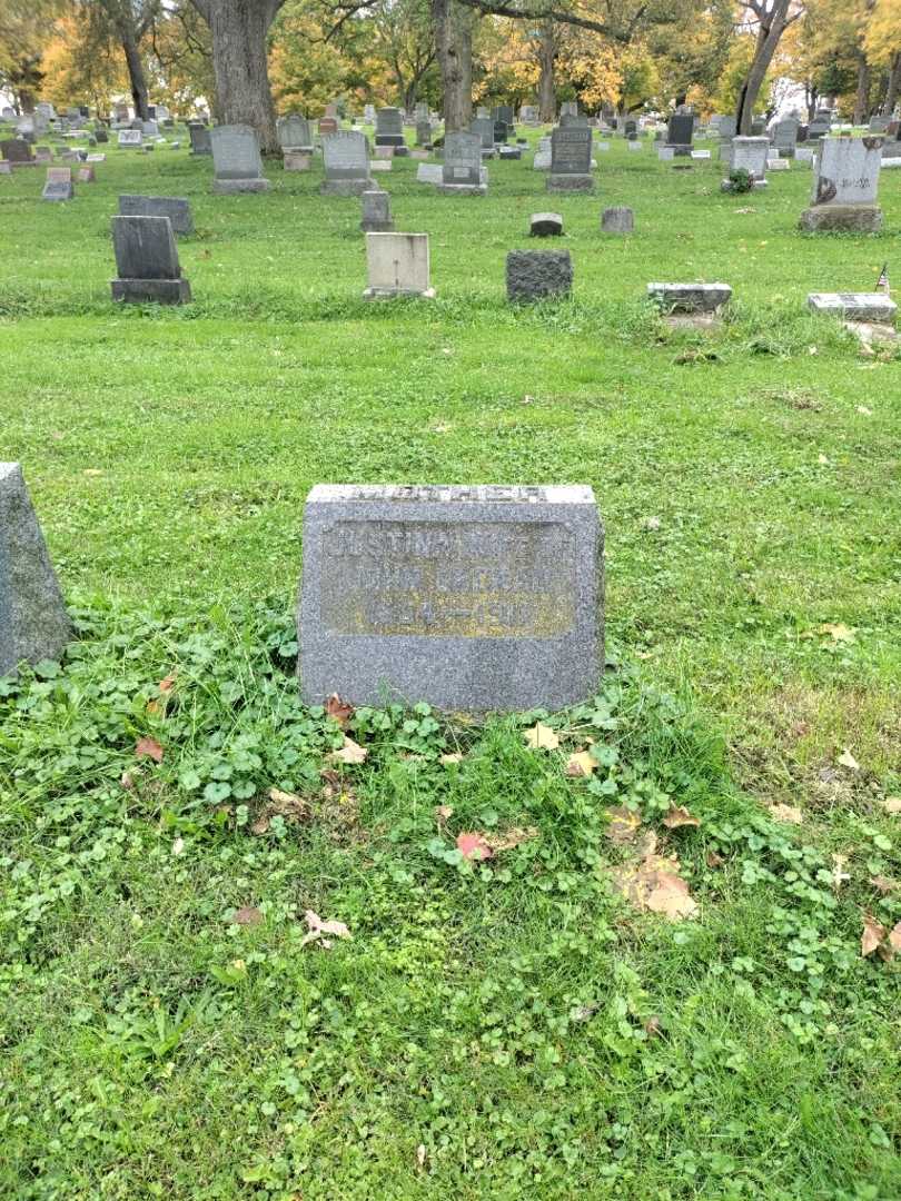 Justina E. Gronau's grave. Photo 2