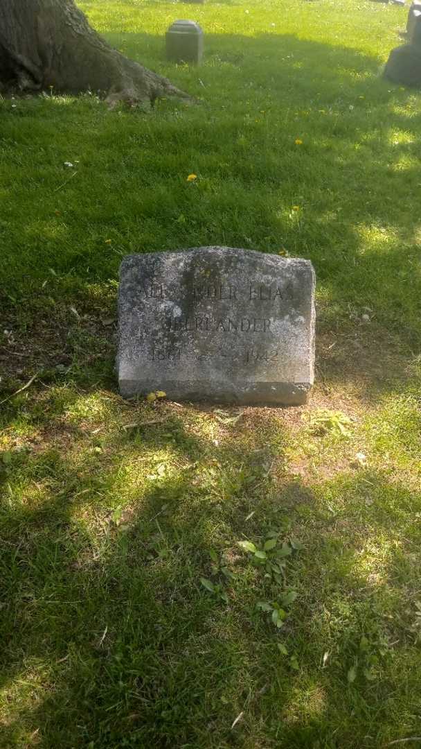 Alexander Elias Oberlander's grave. Photo 2