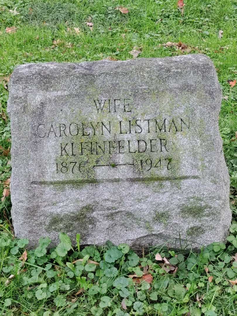 Carolyn G. Listman Kleinfelder's grave. Photo 3