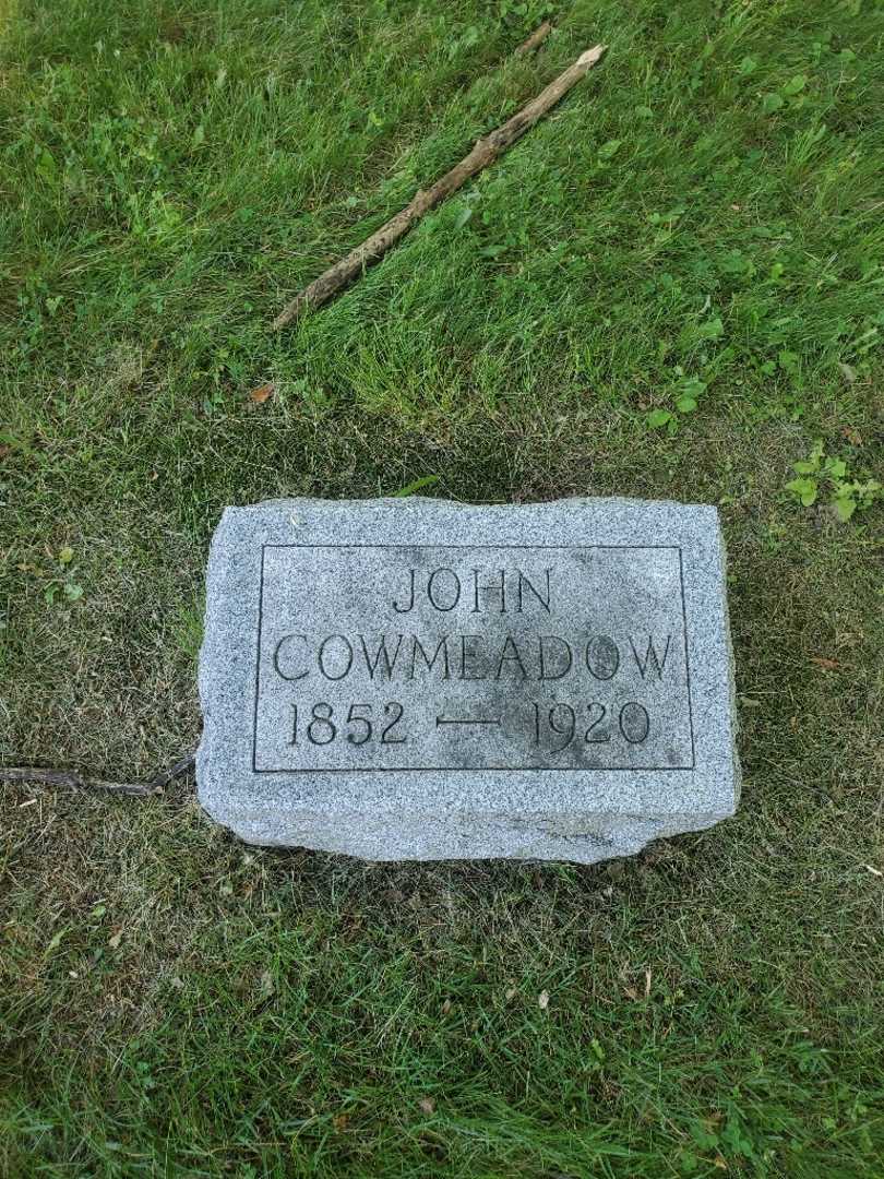 John Cowmeadow's grave. Photo 3