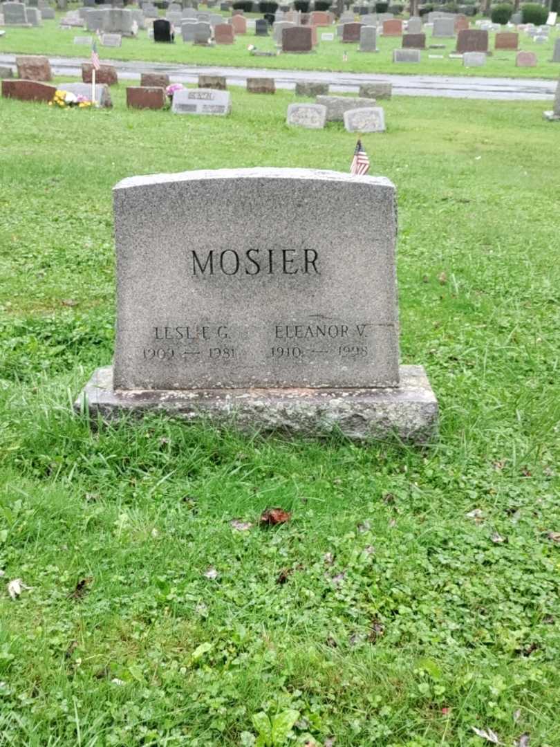 Eleanor V. Mosier's grave. Photo 2