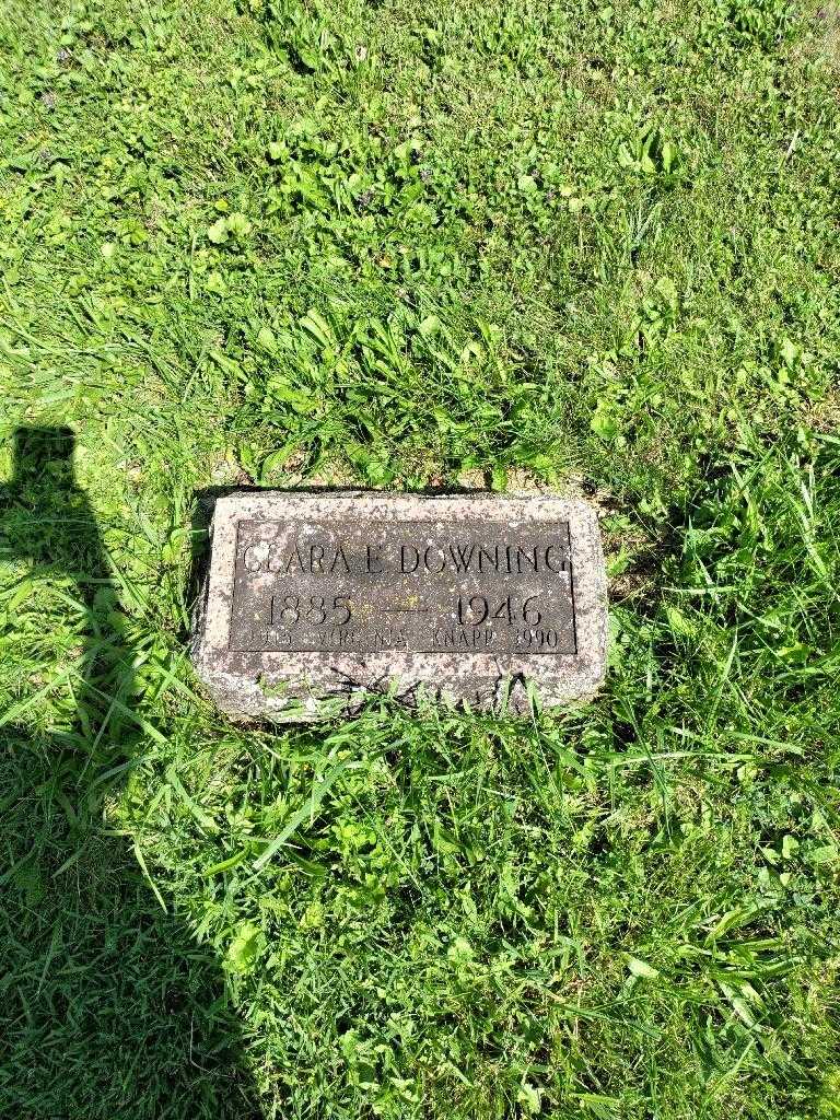Clara E.. Downing's grave. Photo 2