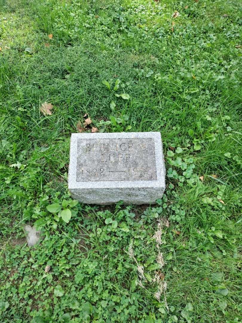 Bernice B. Luff's grave. Photo 2