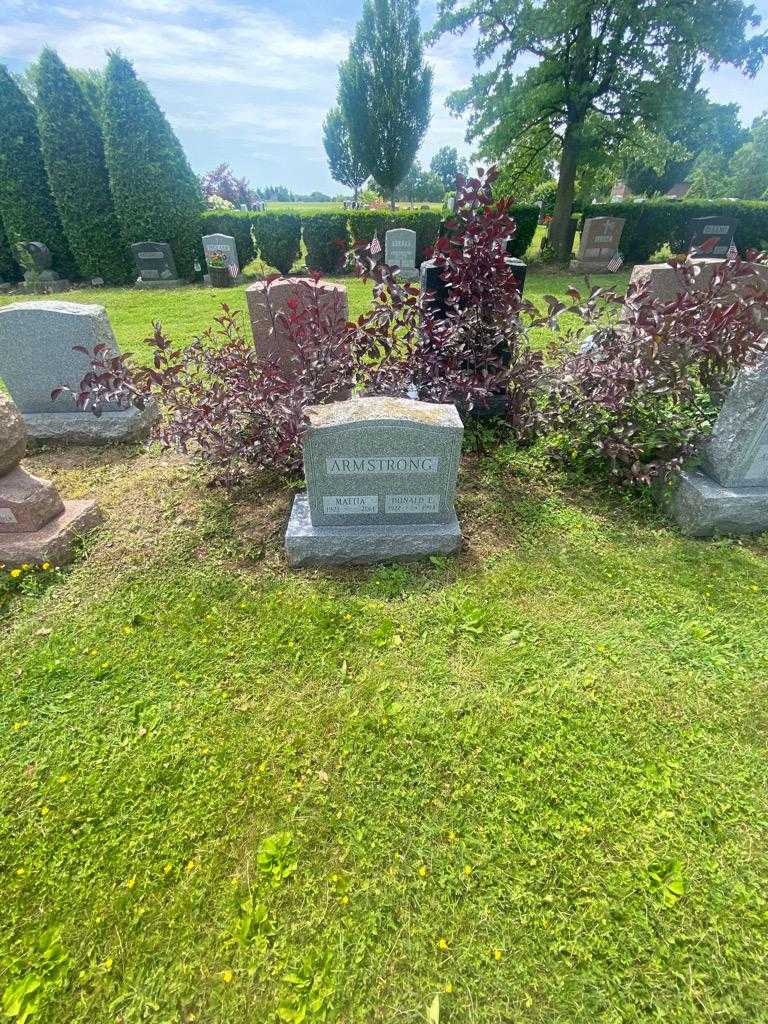 Donald E. Armstrong's grave. Photo 1