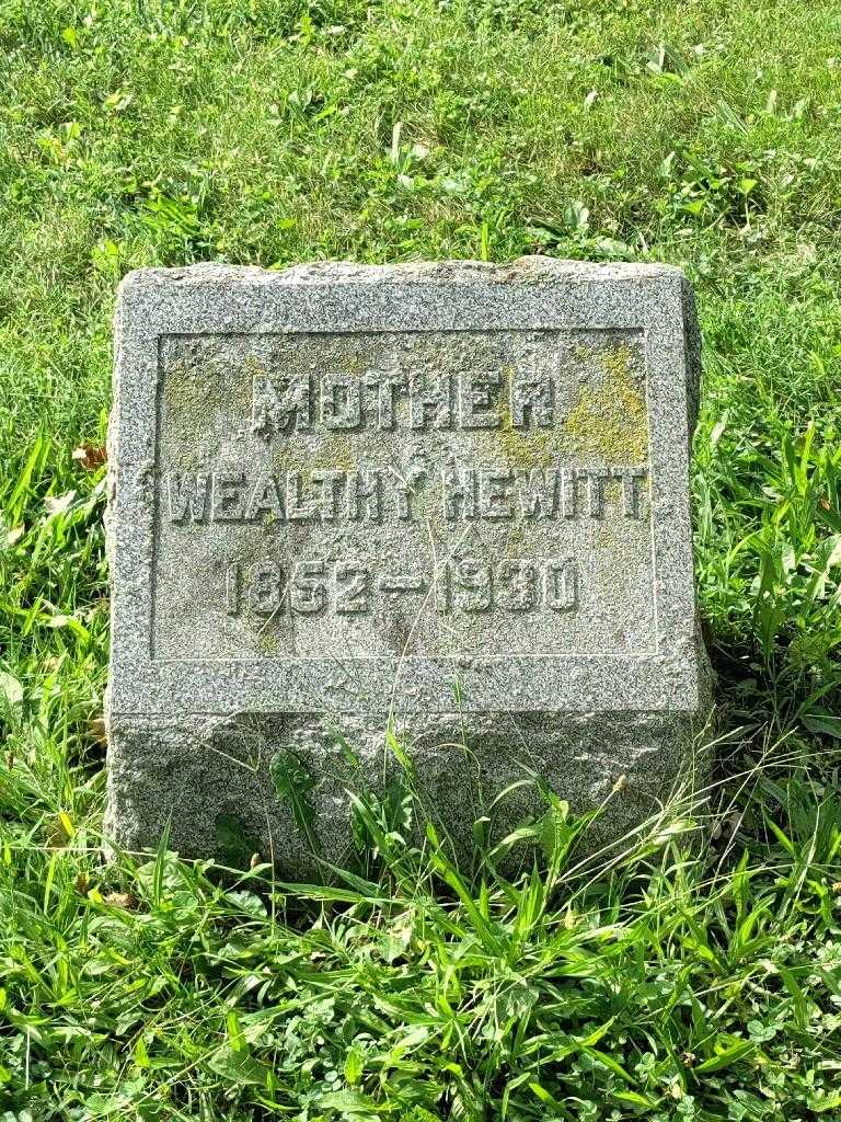 Wealthy E. Hewitt's grave. Photo 3