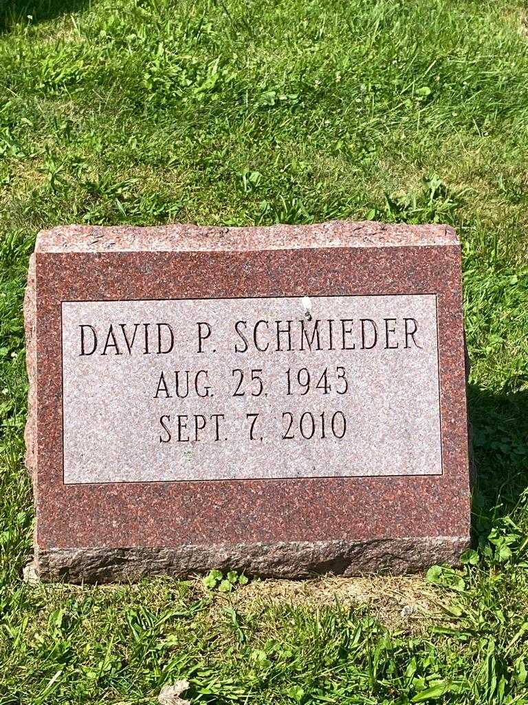 David P. Schmieder's grave. Photo 3