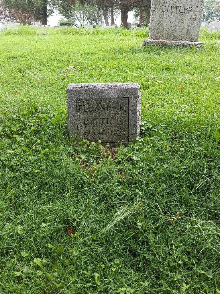 Florence M. "Flossie" Dittler's grave. Photo 2