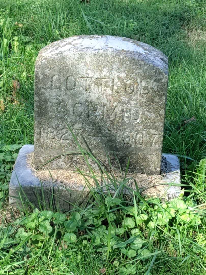 Gottlob Christian Schmid's grave. Photo 3