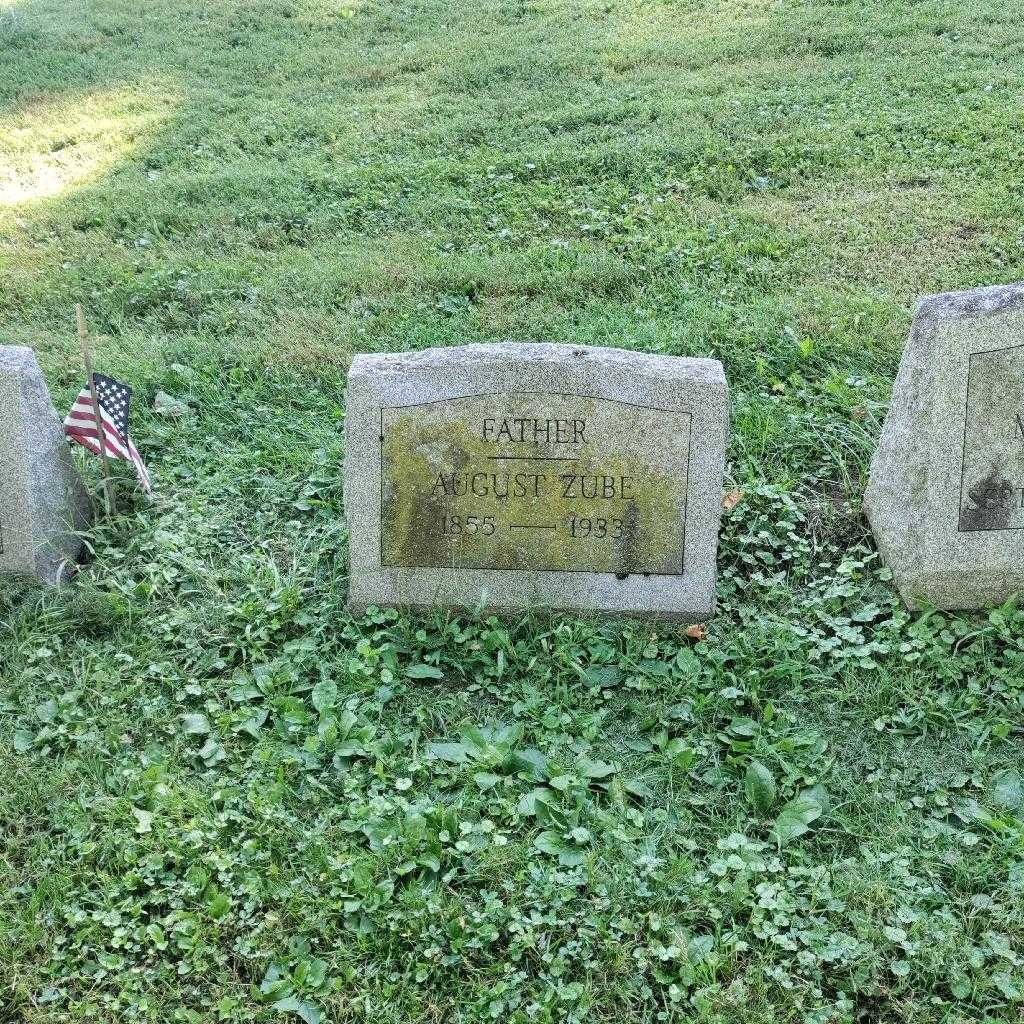 August Zube's grave. Photo 3