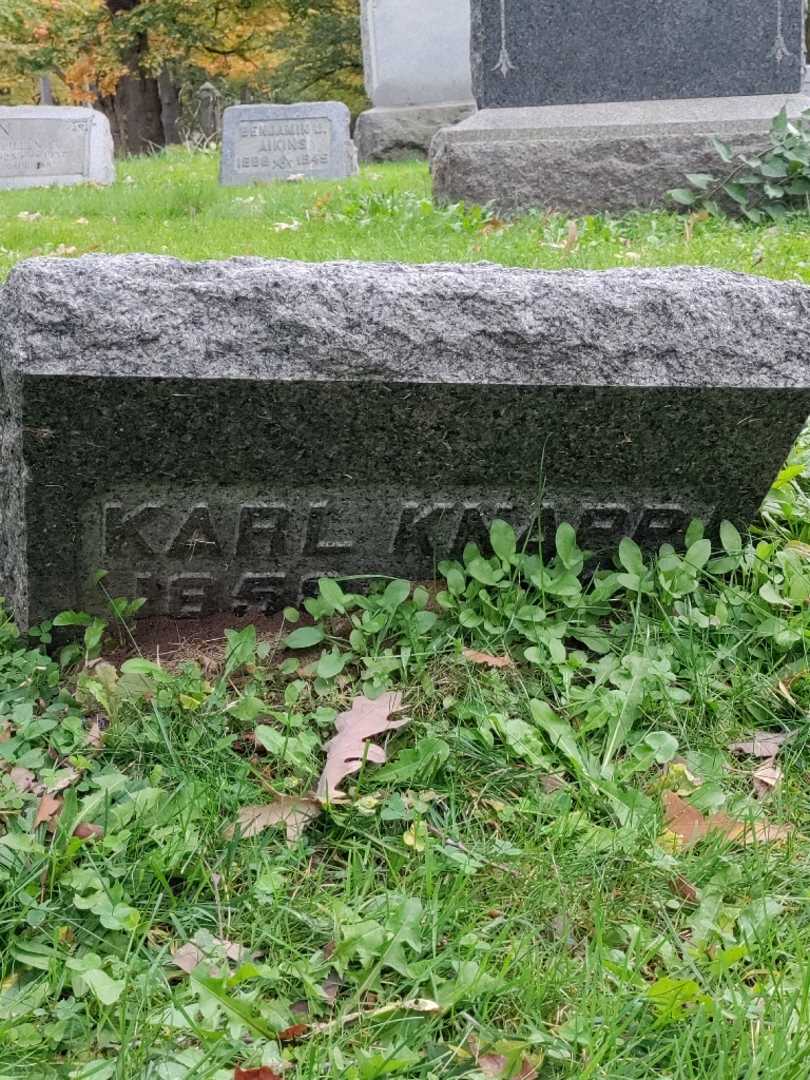 Karl Knapp's grave. Photo 3