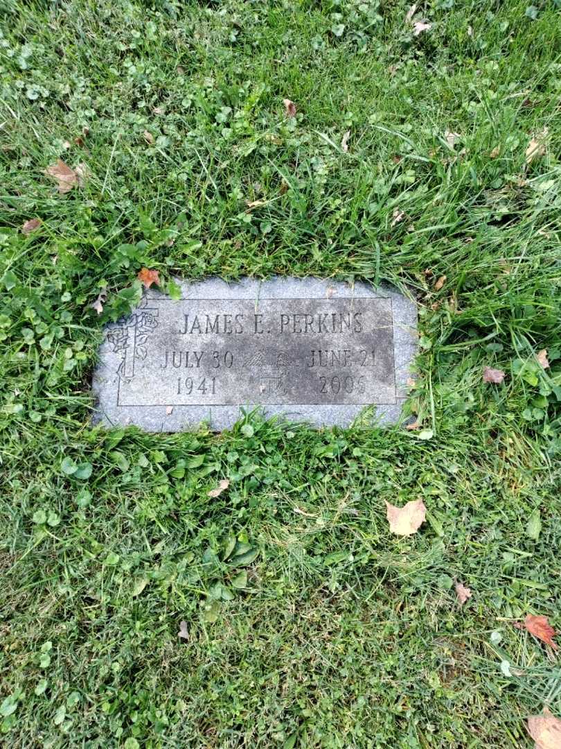 James E. Perkins's grave. Photo 2