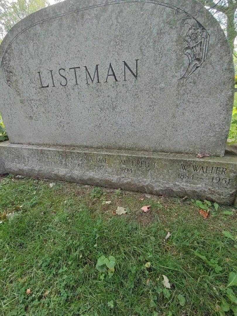 W. Walter Listman's grave. Photo 3