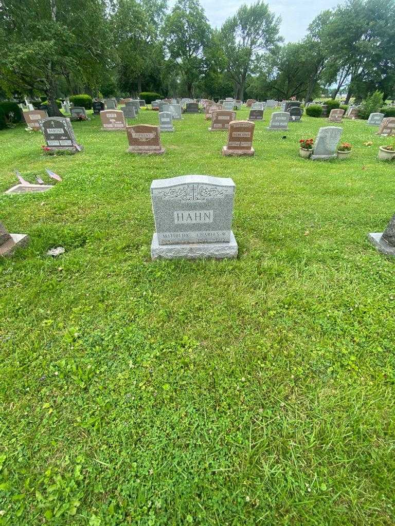 Charles W. Hahn's grave. Photo 1
