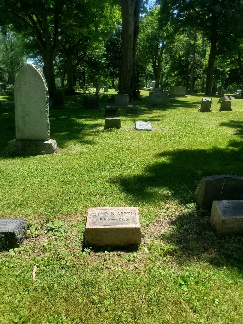 Otto N. Appel's grave. Photo 1