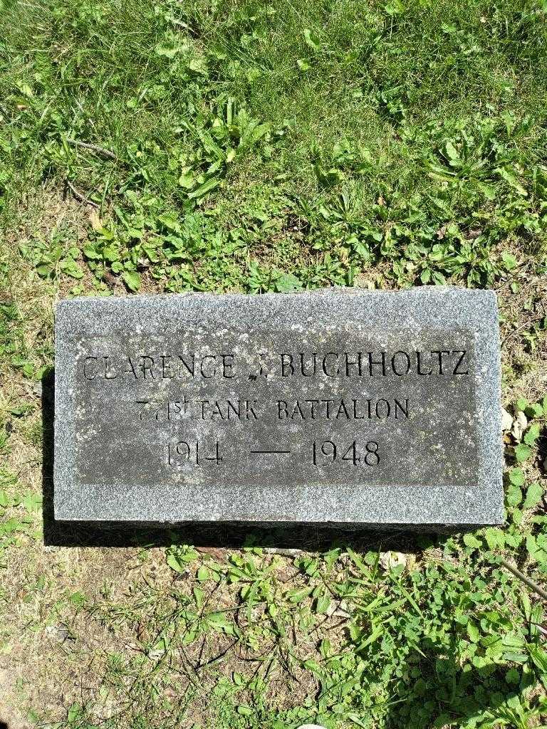 Clarence J. Buckhholtz's grave. Photo 3