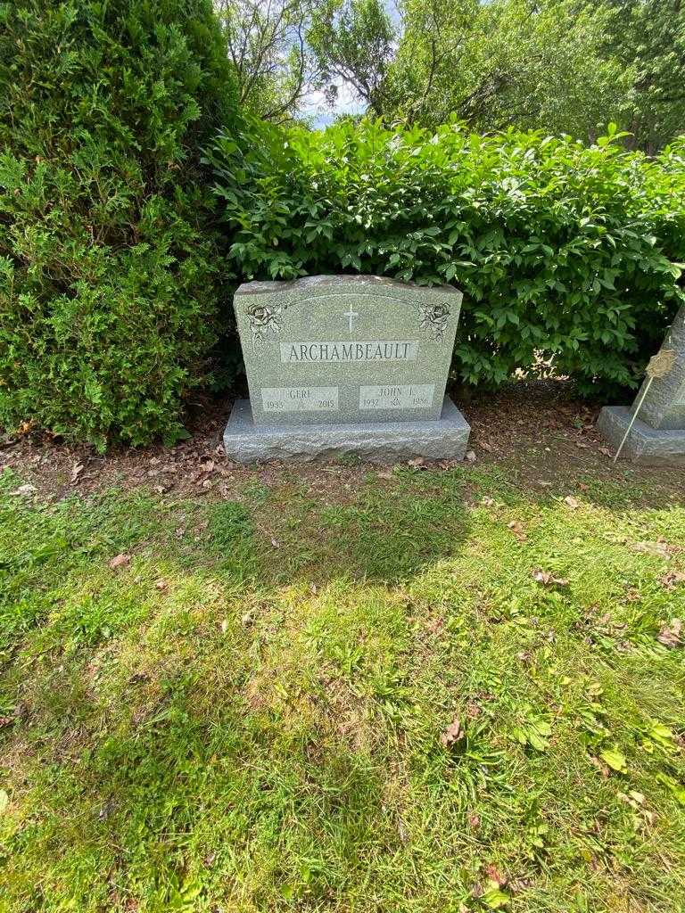 John L. Archambeault's grave. Photo 1