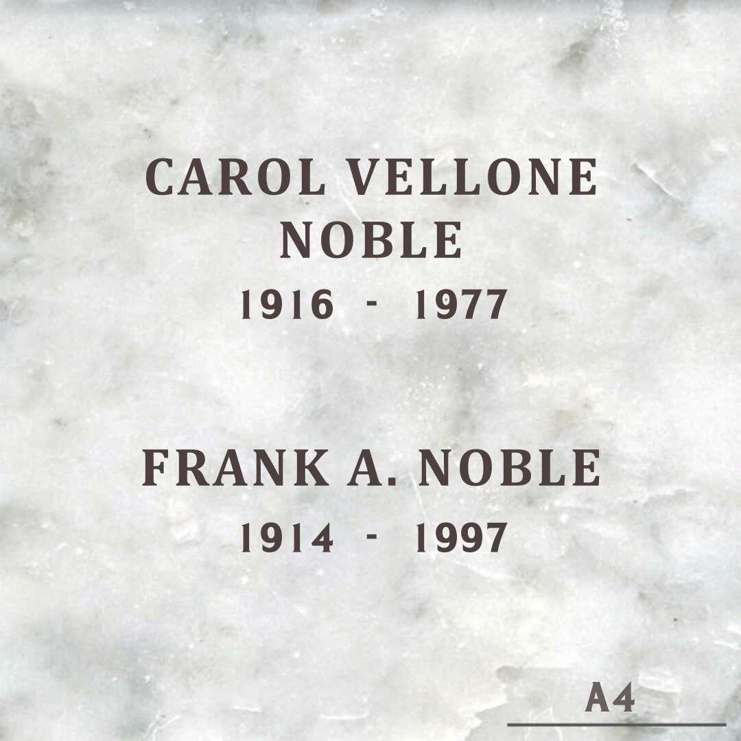 Carol Vellone Noble's grave