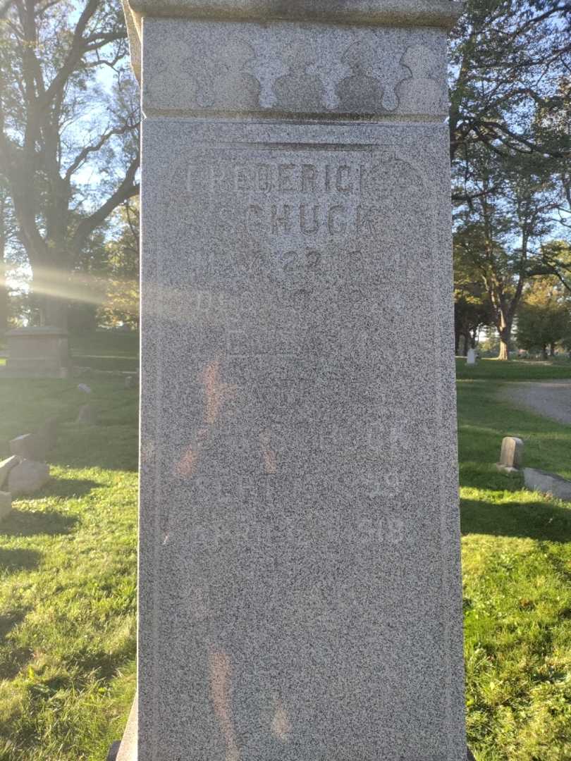 Ella M. Schuck's grave. Photo 3
