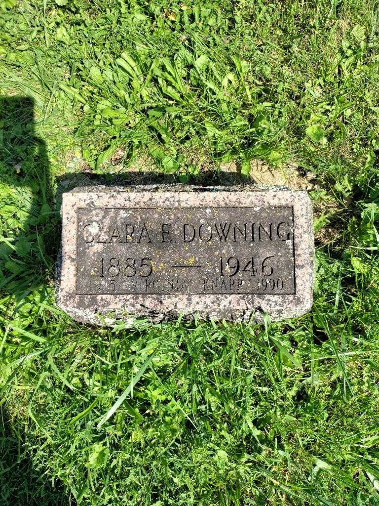 Clara E.. Downing's grave. Photo 3