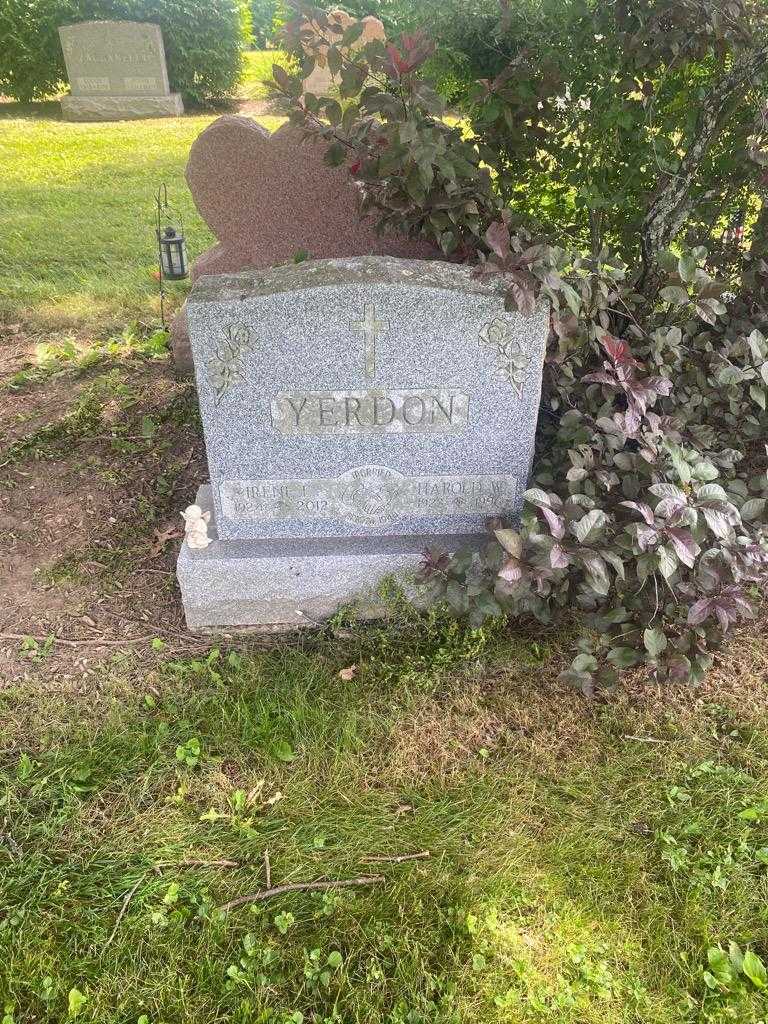 Harold W. Yerdon's grave. Photo 2