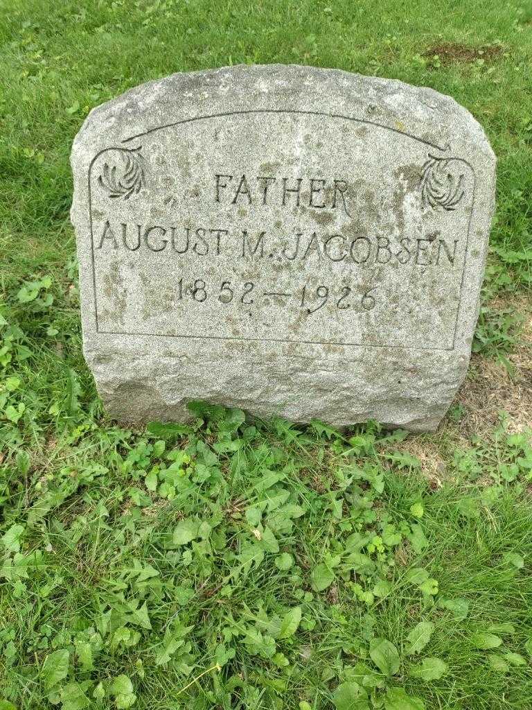 August M. Jacobsen's grave. Photo 2