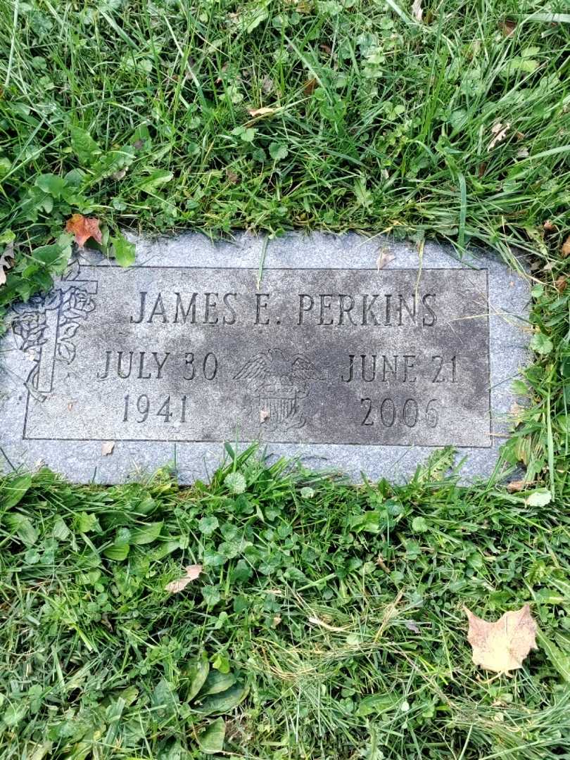 James E. Perkins's grave. Photo 3