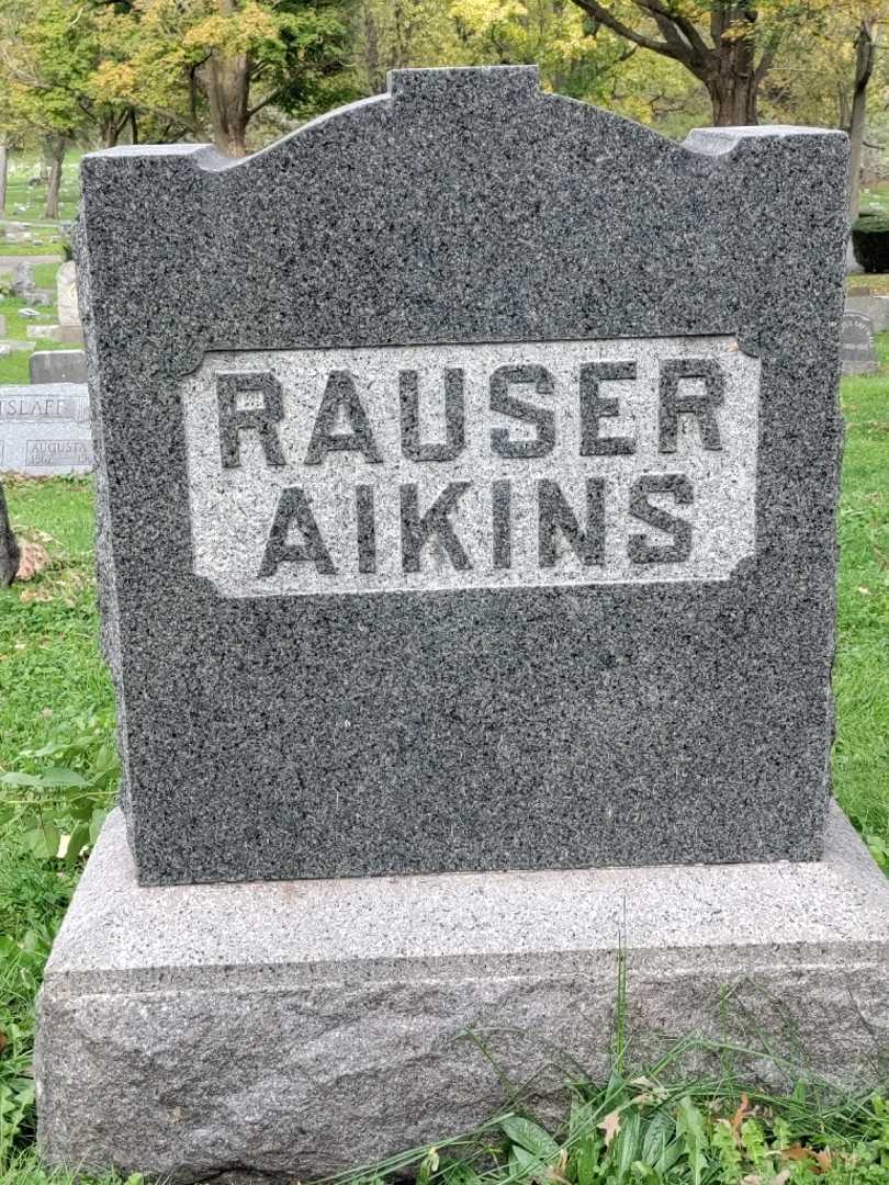 Anna Z Louise Rauser Aikins's grave. Photo 4