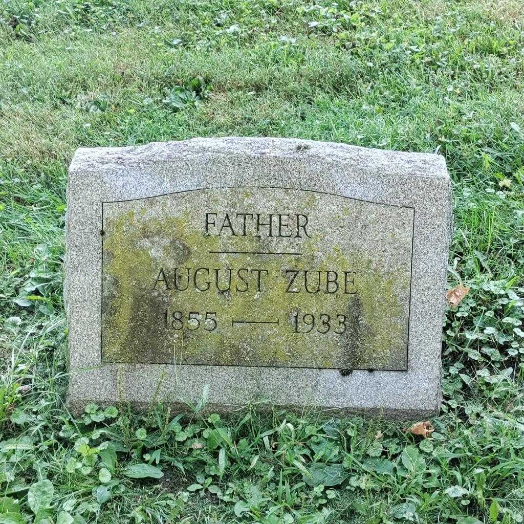 August Zube's grave. Photo 3