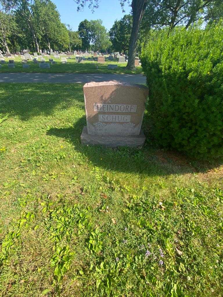 Erma D. Heindorf Schug's grave. Photo 1