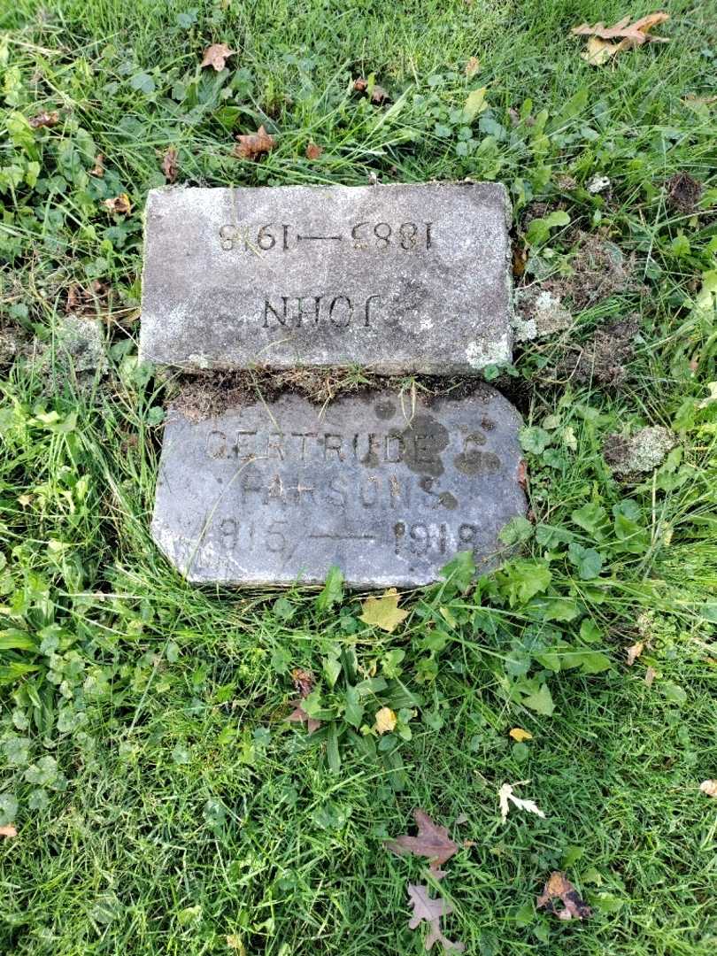 Gertrude G. Parsons's grave. Photo 2