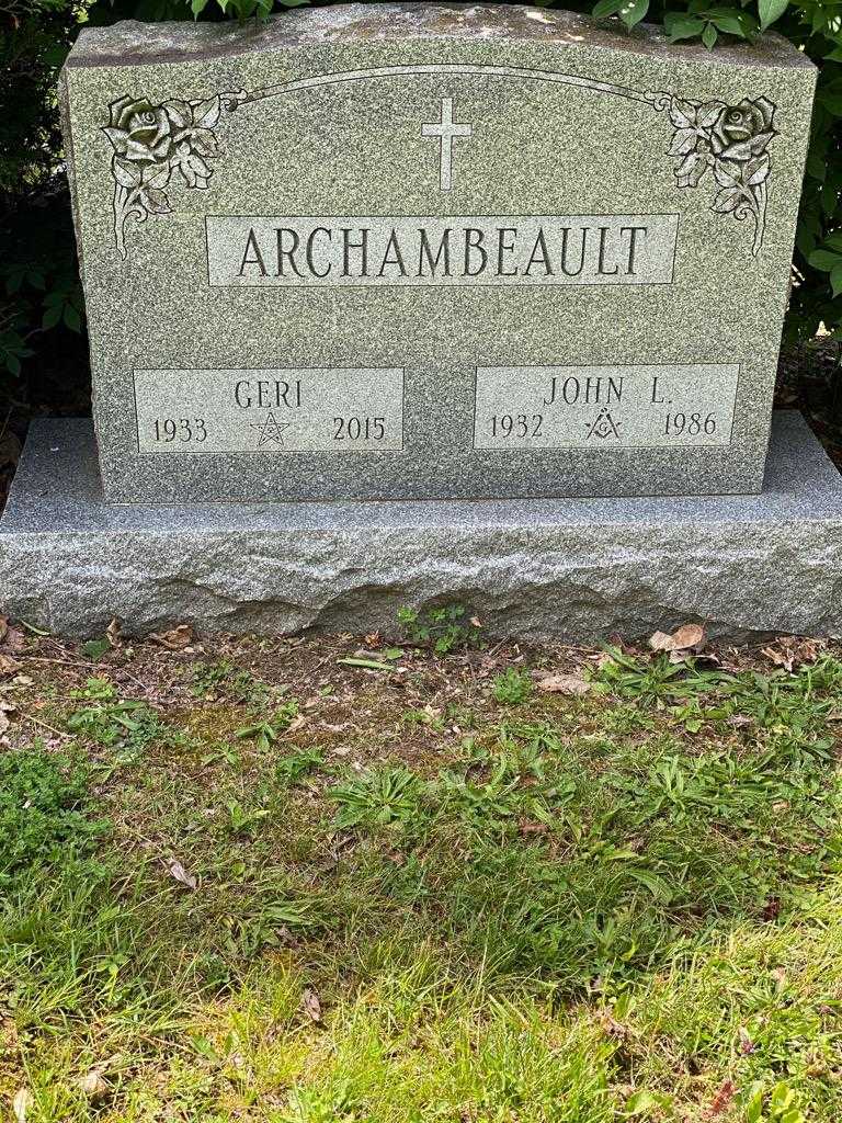 John L. Archambeault's grave. Photo 3