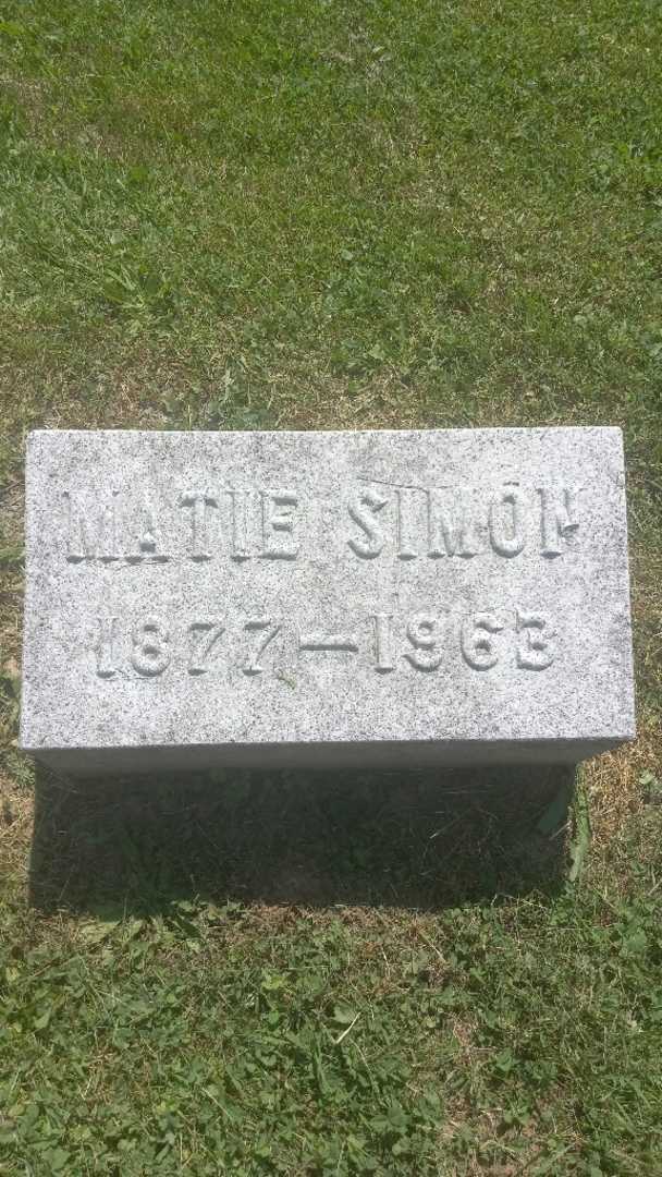 Matie Simon's grave. Photo 3