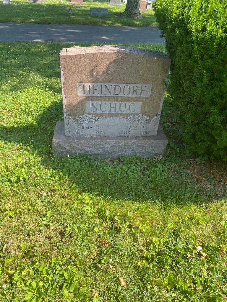 Erma D. Heindorf Schug's grave. Photo 2