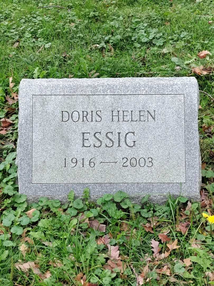 Doris Helen Essig's grave. Photo 4