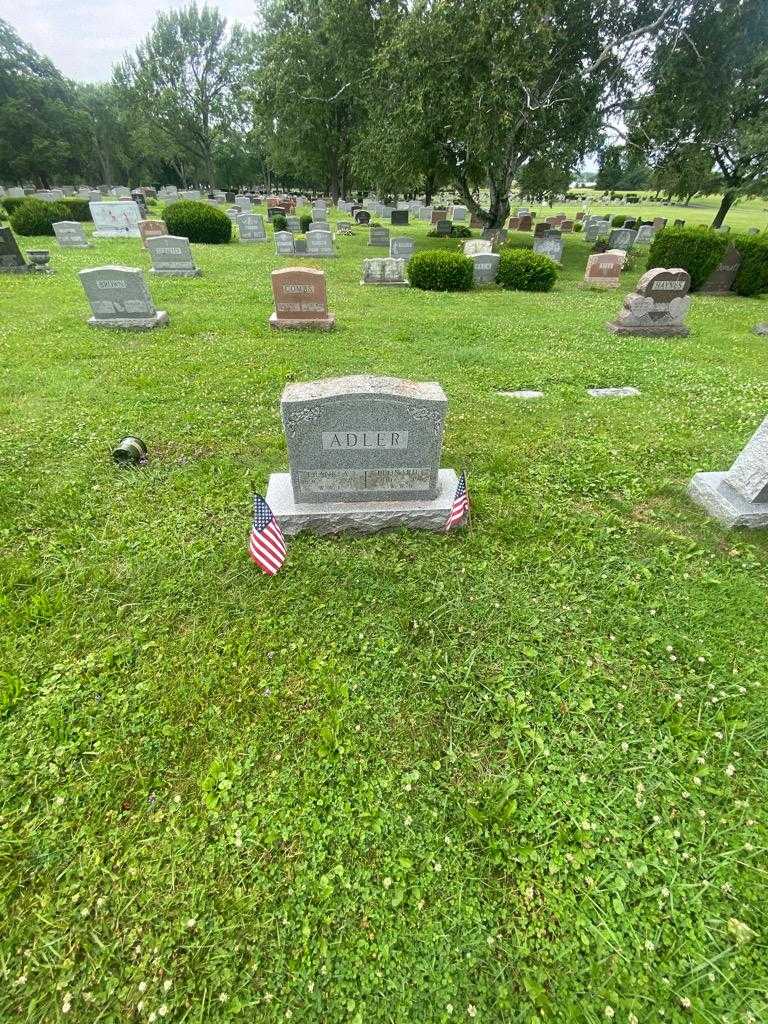 Frank A. Adler's grave. Photo 1