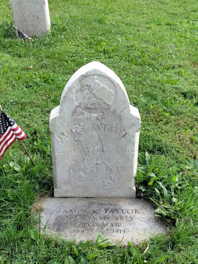 James K. Taylor's grave. Photo 2