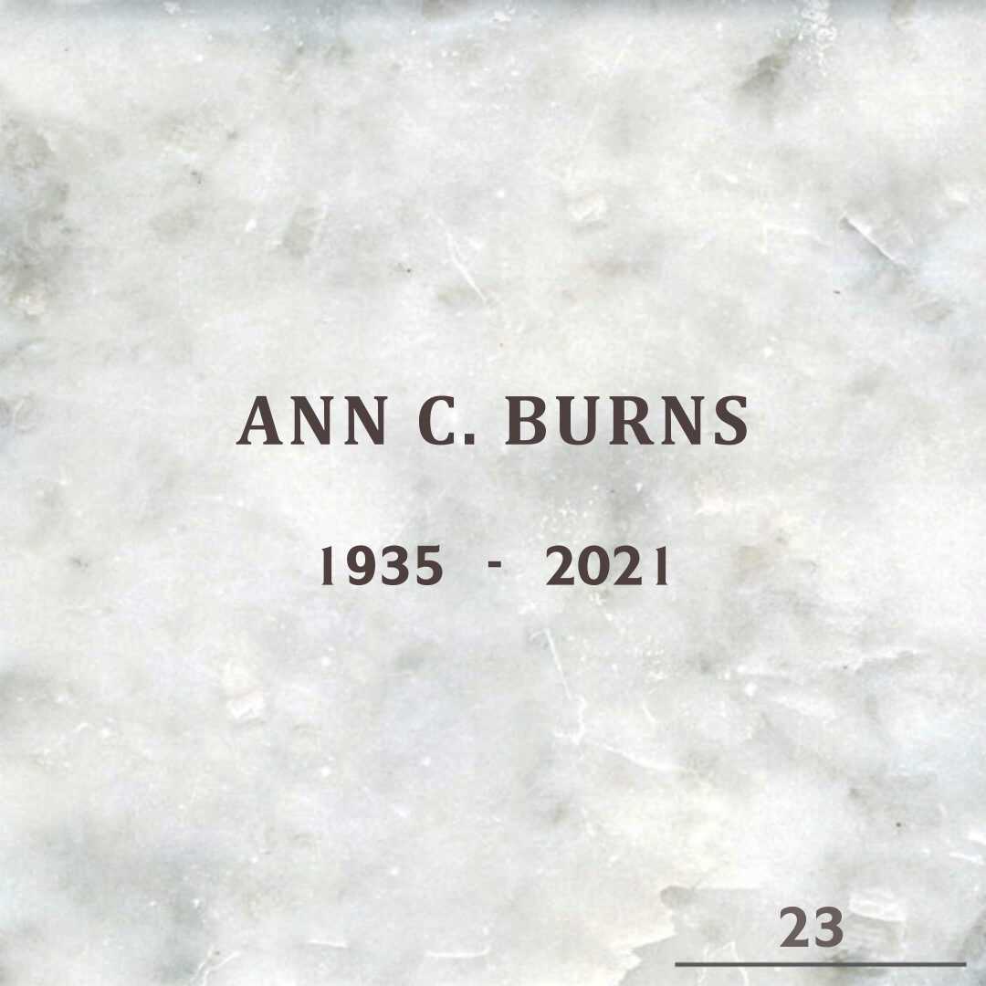 Ann C. Burns's grave