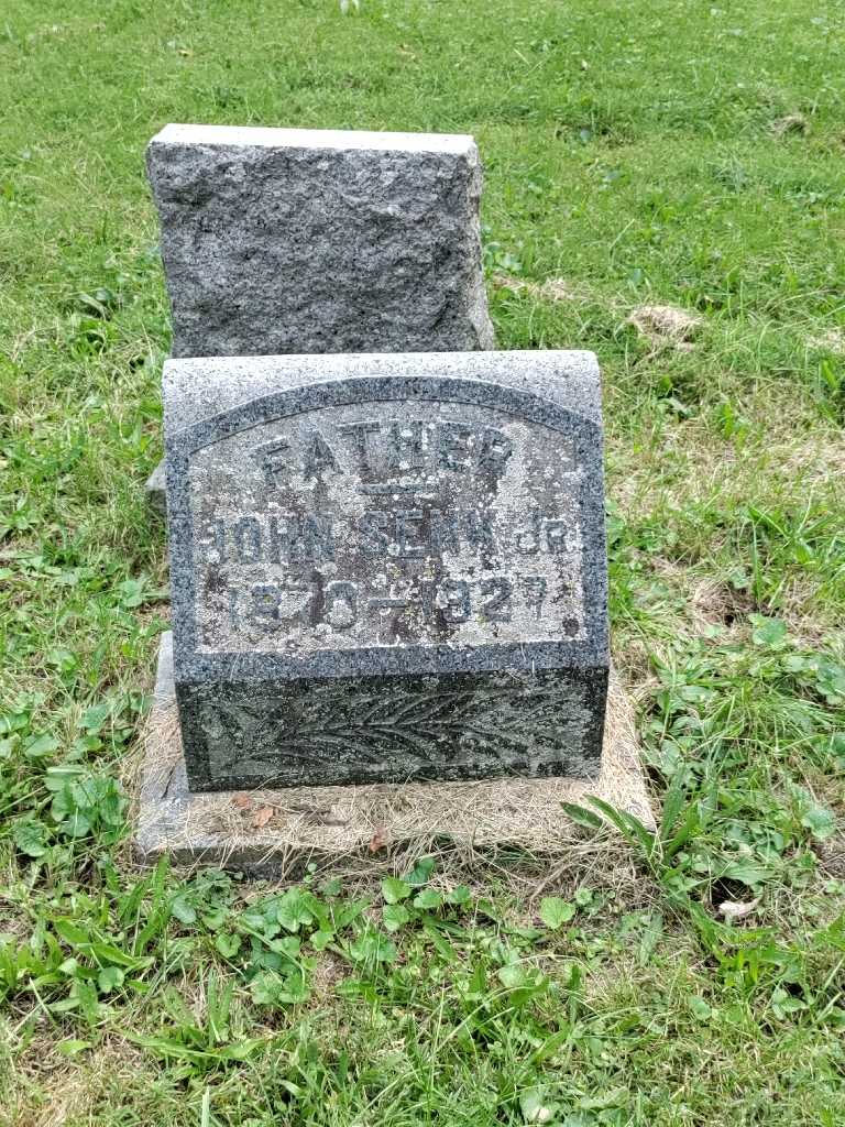 John Senk Junior's grave. Photo 3