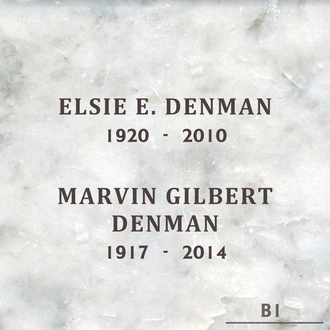 Elsie E. Denman's grave