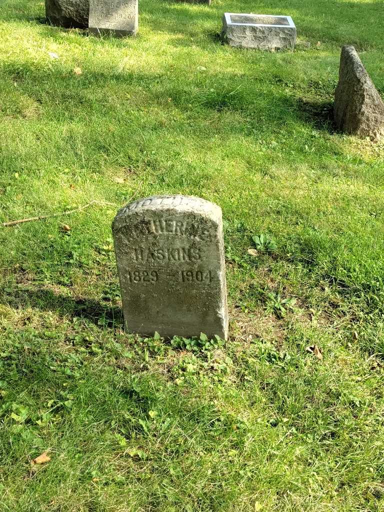 Katherine Haskins's grave. Photo 2