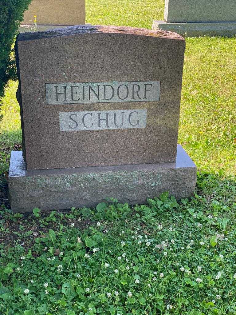 Erma D. Heindorf Schug's grave. Photo 4