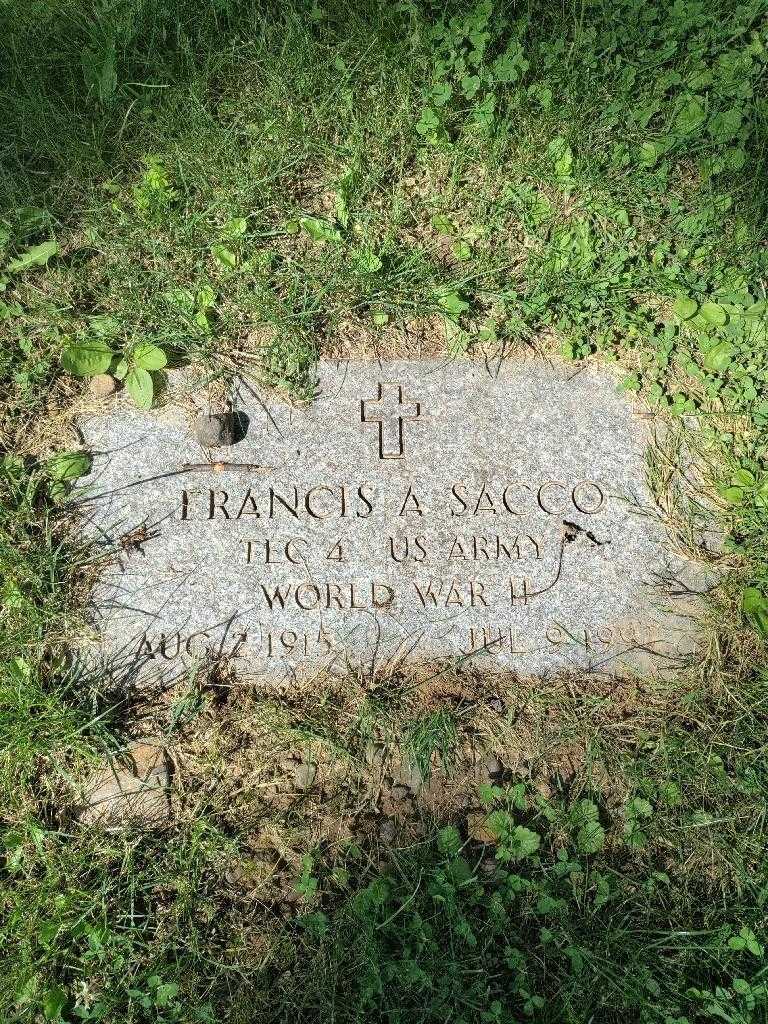 Francis A. Sacco's grave. Photo 5