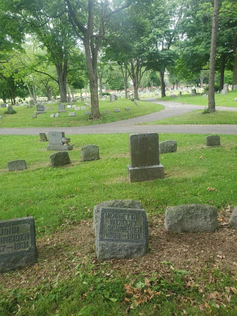 Henrietta Weikert Schneider's grave. Photo 1