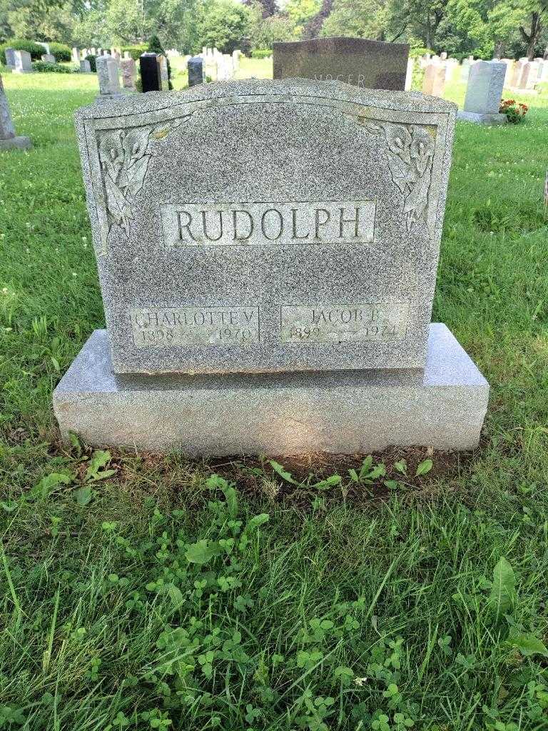 Charlotte V. Rudolph's grave. Photo 1