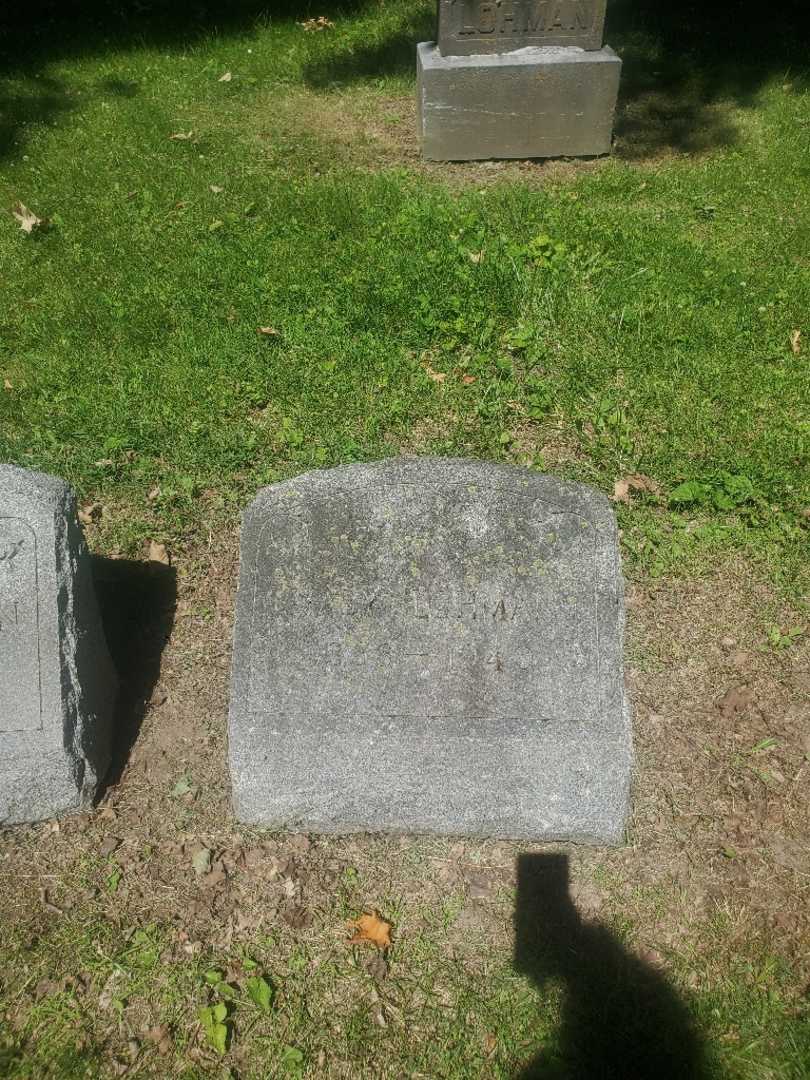 Mary Lohman's grave. Photo 2