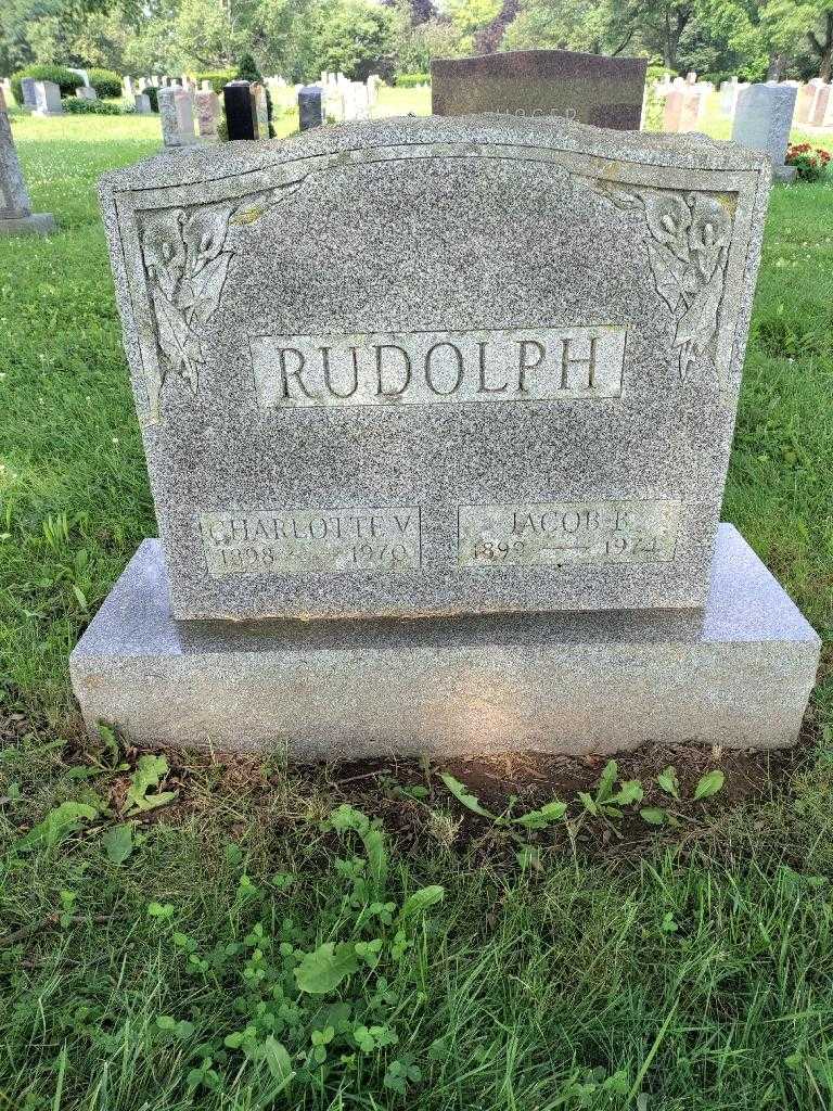 Charlotte V. Rudolph's grave. Photo 2