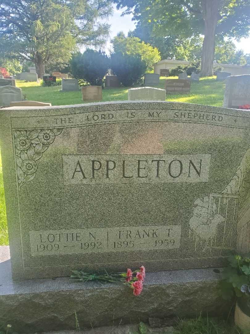 Frank T. Appleton's grave. Photo 3