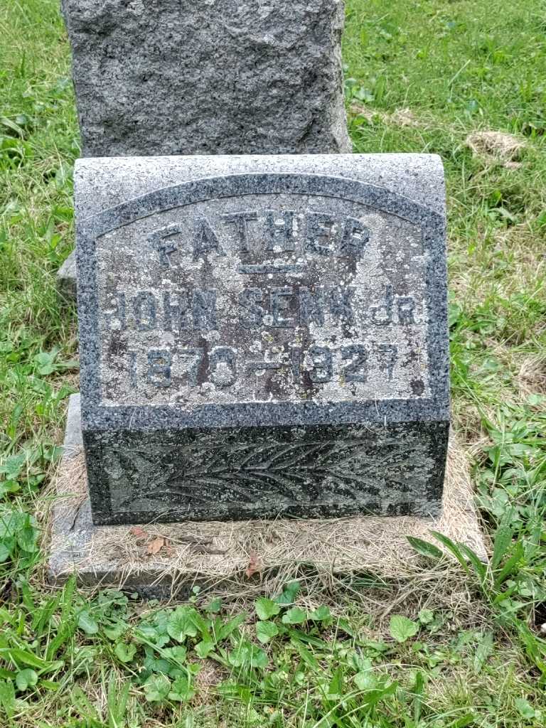 John Senk Junior's grave. Photo 4
