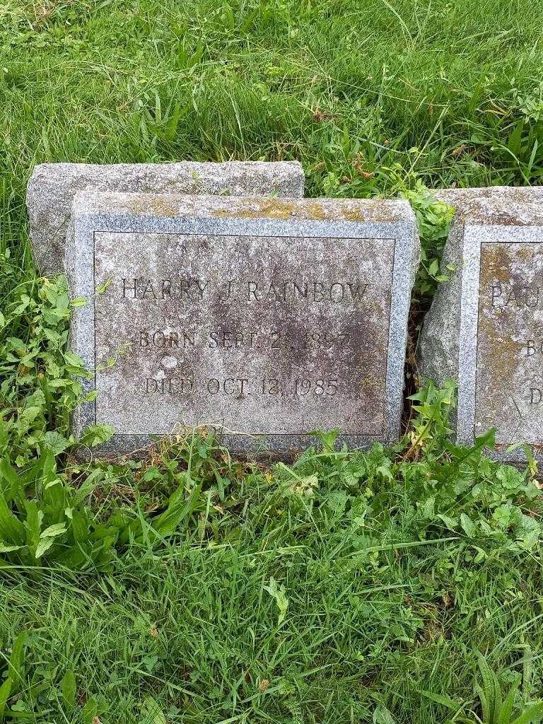 Harry J. Rainbow's grave. Photo 2